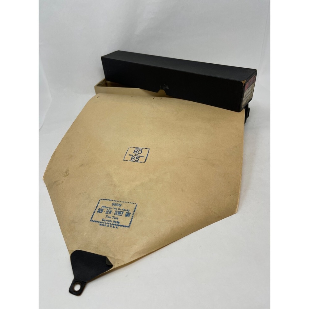 Imperial Songrecord 06599 Dew-Dew-Dewey Day Fox Trot Piano‎ Roll Bakelite Berlin